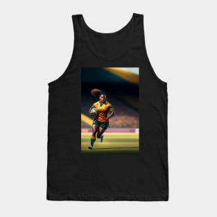 Woman Rugby Player Tank Top